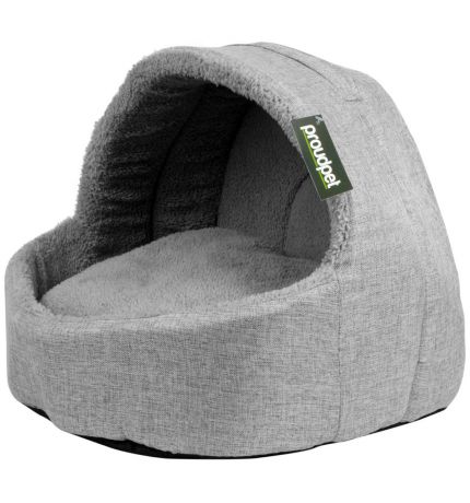 grey igloo cat bed